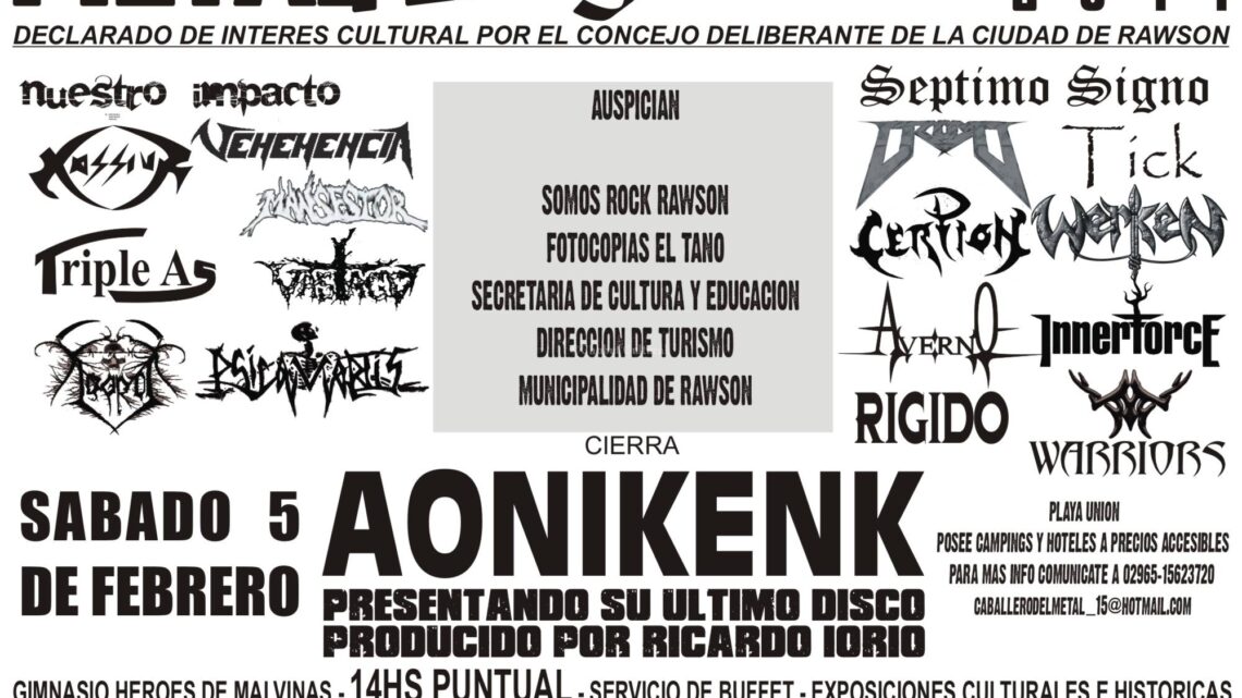 Metalfest en Playa Unión
