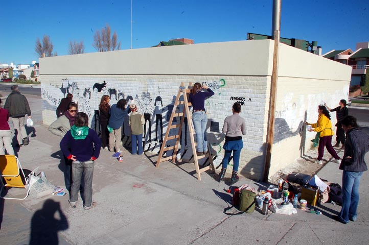Muraleada por las mujeres