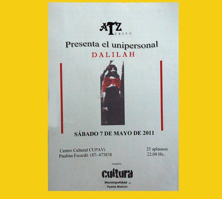 Alicia Torres reedita su unipersonal “Dalilah”
