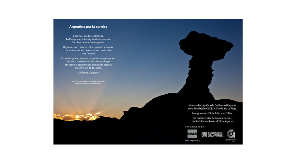 Guillermo Giagante en La Rioja con «Argentina por la cornisa»