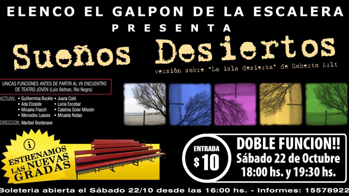 «Sueños desiertos» en el Galpón de la Escalera