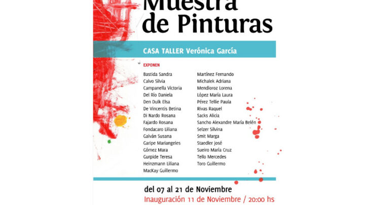 Muestra del Taller de Pintura de Verónica García en el Portal de Madryn