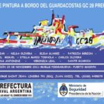 Muestra de pinturas a bordo de un Guardacostas