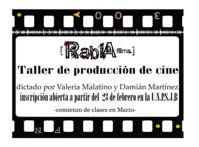 Inscripciones abiertas para Taller de Cine