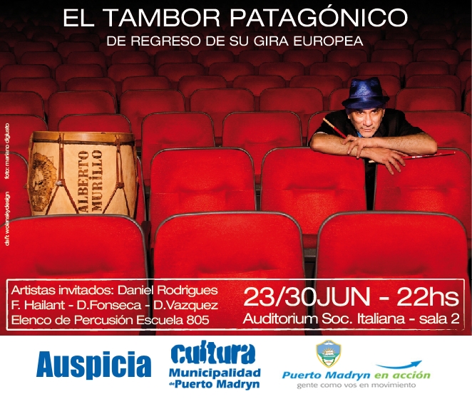 Alberto Murillo y su «Tambor Patagónico»