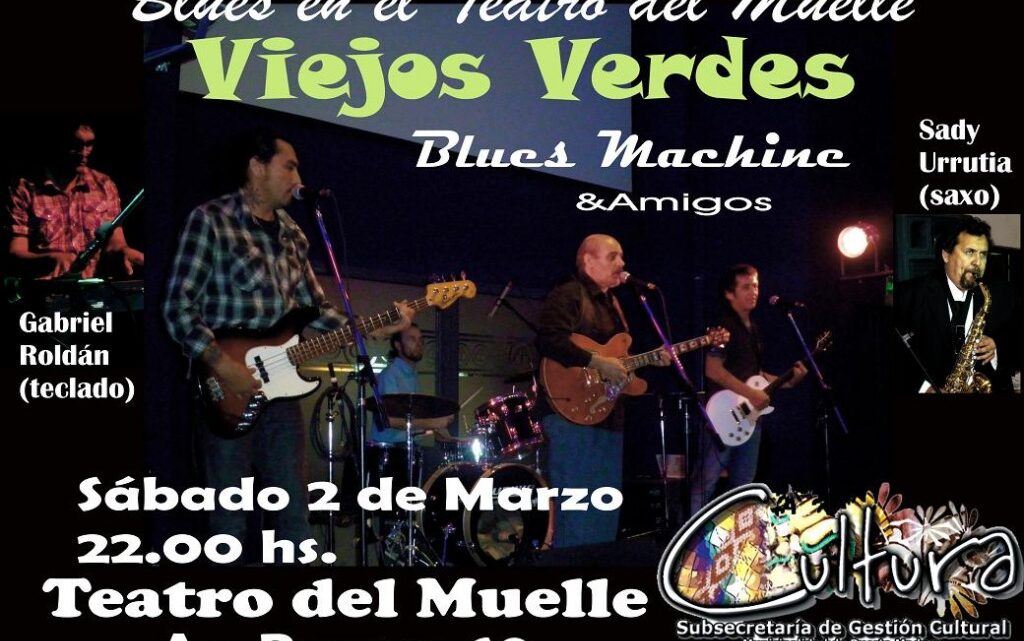 Presentación de Viejos Verdes Blues Machine
