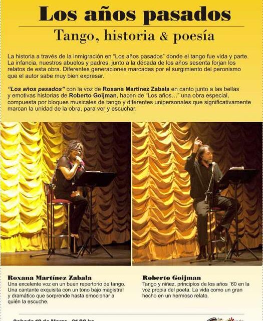 “Los años pasados. Tango, Historia y Poesía”