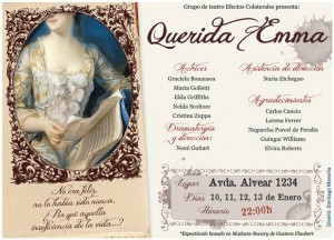 Se presentará la obra “Querida Emma” en el Teatro de la Rosada