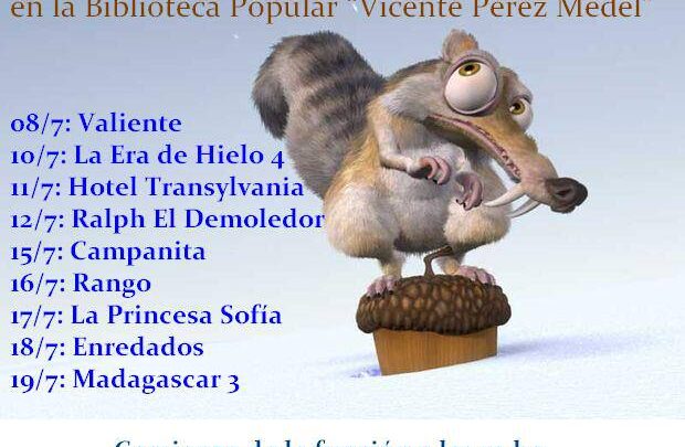 Cine Infantil Gratuito en la Biblioteca Pérez Medel