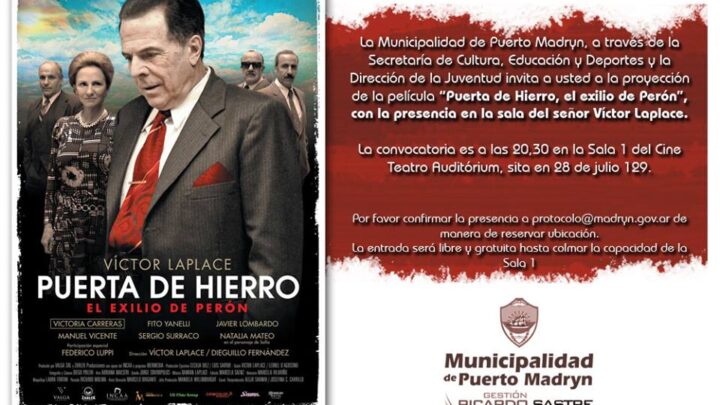 HOY VICTOR LAPLACE PRESENTA «PUERTO DE HIERRO»  EN MADRYN