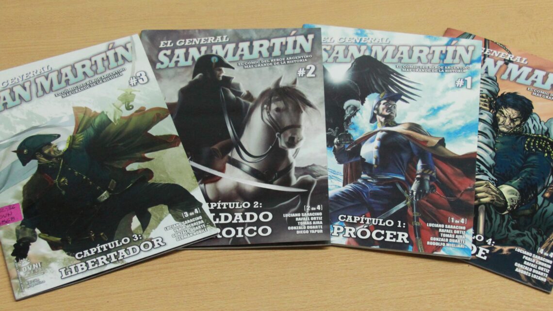Presentan la historieta «El General San Martín» con la presencia del autor