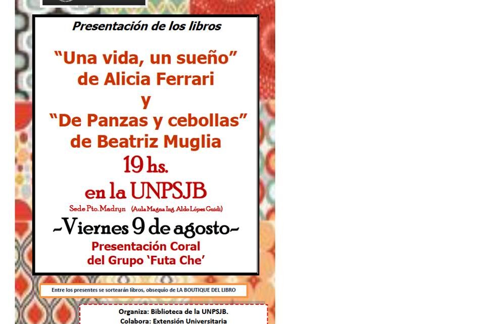 Presentación de libros en la UNPSJB