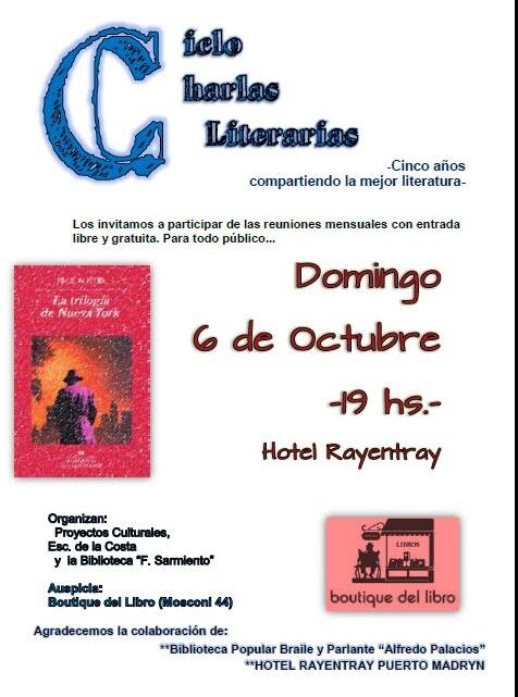 LA TRILOGIA DE NUEVA YORK PARA DEBATIR EL DOMINGO