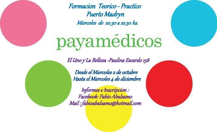 Incripciones abiertas para Curso de Formación de Payamédicos