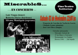 AFICHE SIN AUSPICIO miserables