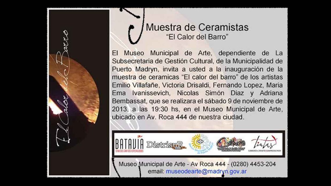 Muestra colectiva de Cerámica   “El Calor Del Barro”