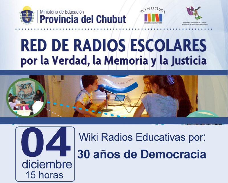 Convocan a sumarse a la Red de Radios Escolares por los 30 años de Democracia