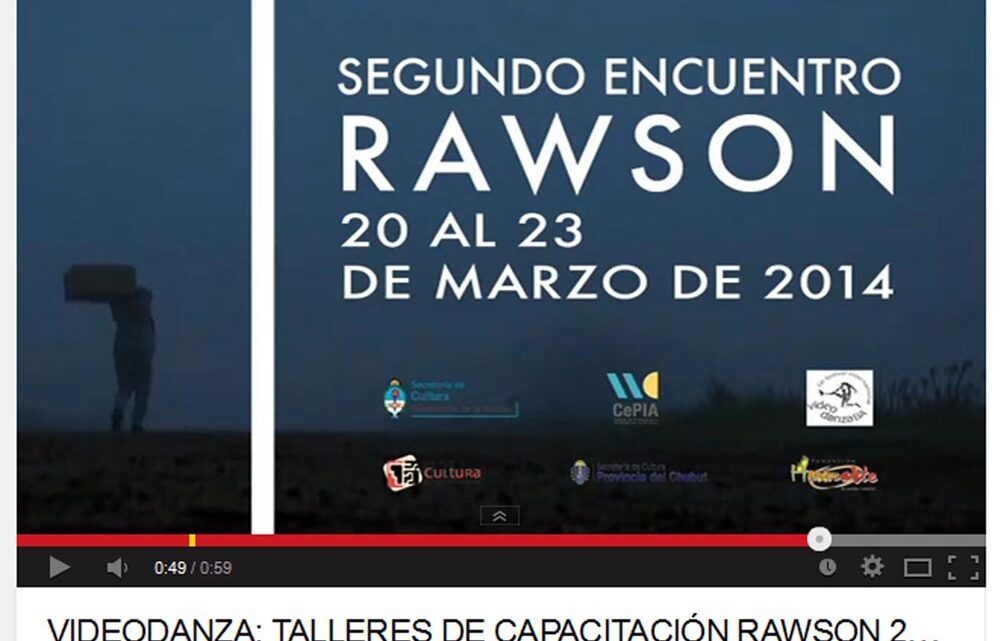 VIDEODANZA EN CHUBUT TALLERES DE CAPACITACIÓN