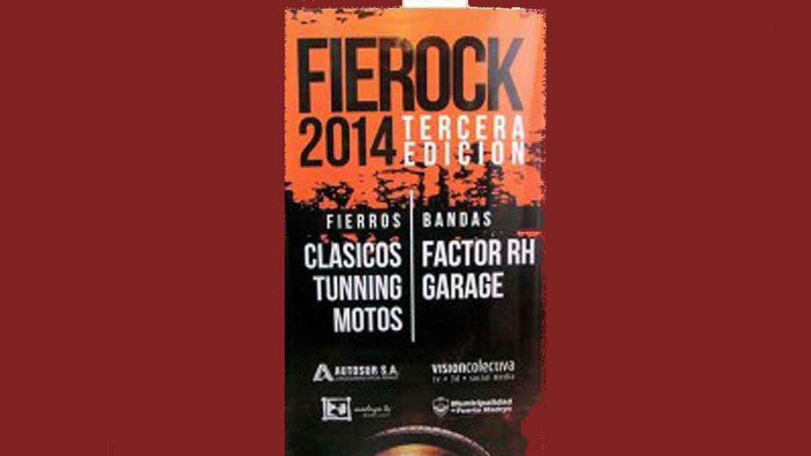 TERCERA EDICION DE FIERROS Y ROCK ESTE DOMINGO