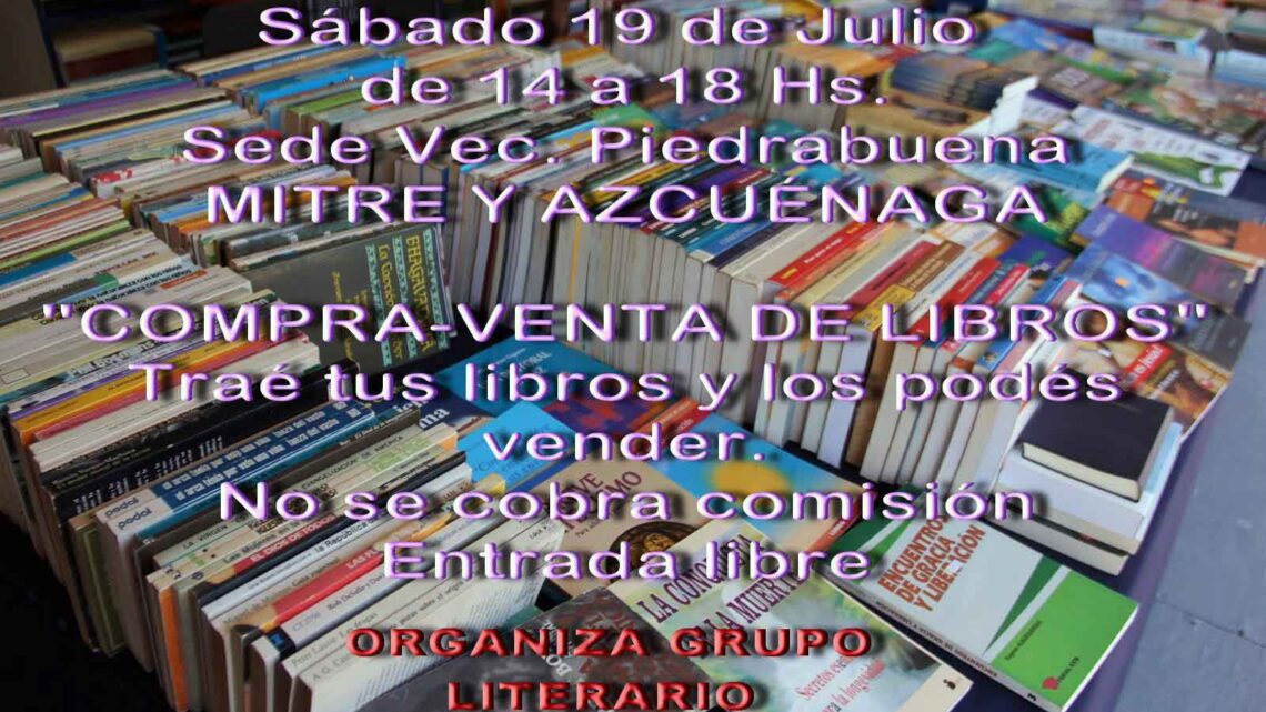 FERIA DE LIBROS USADOS EN LA SEDE DEL PIEDRABUENA