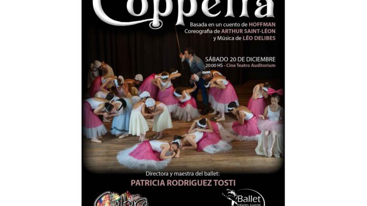 BALLET INFANTO JUVENIL PRESENTARÁ “COPPÉLIA” EN EL CINE TEATRO AUDITORIUM