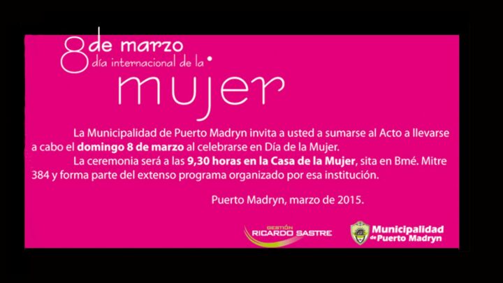 ACTO POR EL DÍA INTERNACIONAL DE LA MUJER