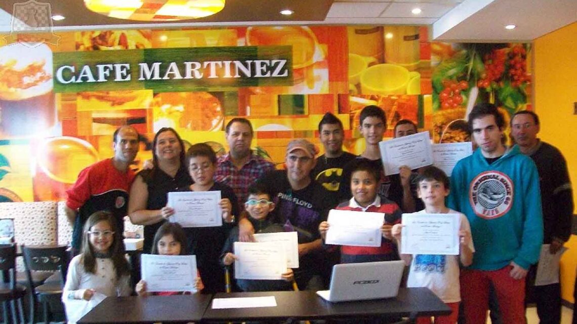 FINALIZÓ EL TORNEO DE AJEDREZ EN EL CAFÉ MARTINEZ