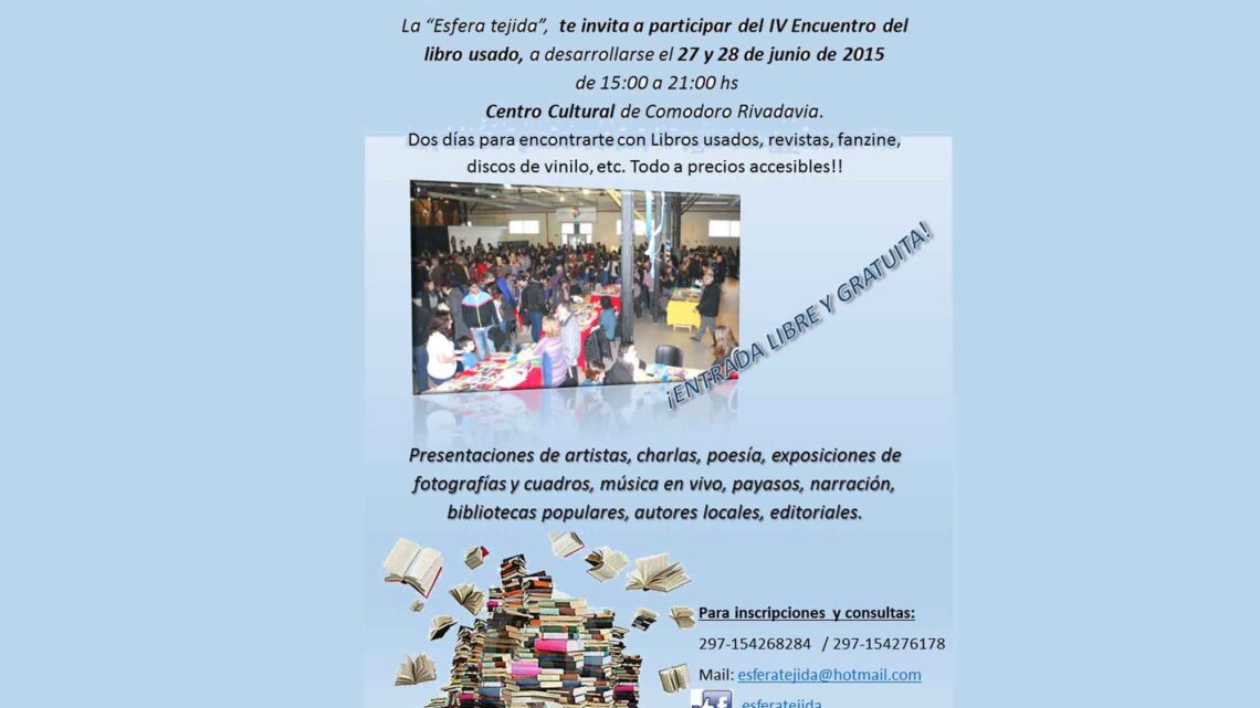 4 ENCUENTRO DEL LIBRO USADO EN COMODORO