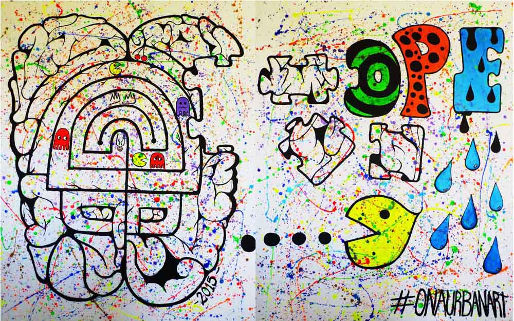 MURAL INTERACTIVO DE ONA FASANELLI EN LA ESCUELA DE LA COSTA