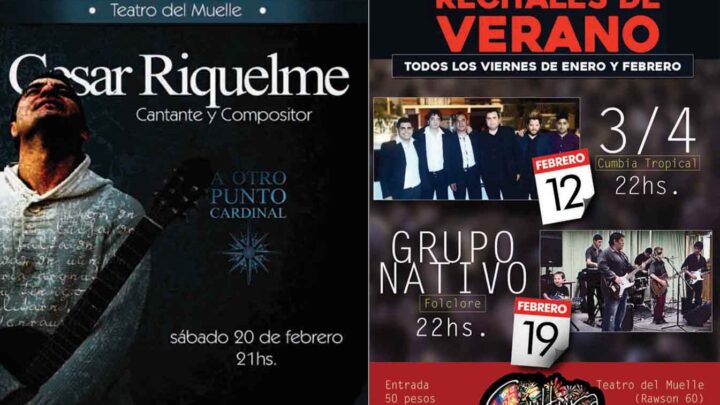 RIQUELME Y “RECITALES DE VERANO” EN EL TEATRO DEL MUELLE