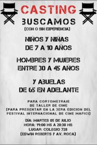 AFICHE CASTING