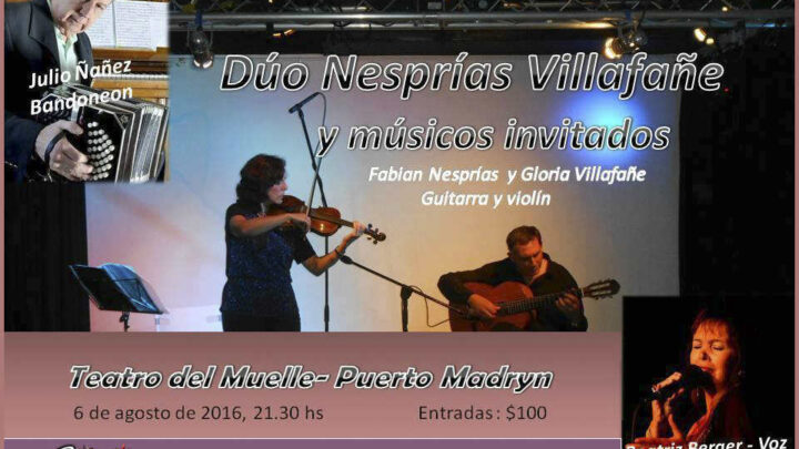 CONCIERTO DEL DÚO NESPRÍAS – VILLAFAÑE EN EL TEATRO DEL MUELLE