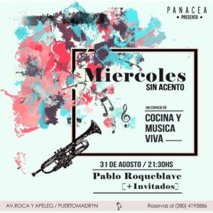 Afiche Pablo Roqueblave en Panacea