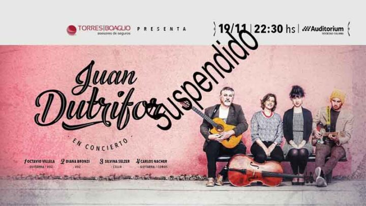 SUSPENDIDA LA PRESENTACION DE JUAN DUTRIFOR