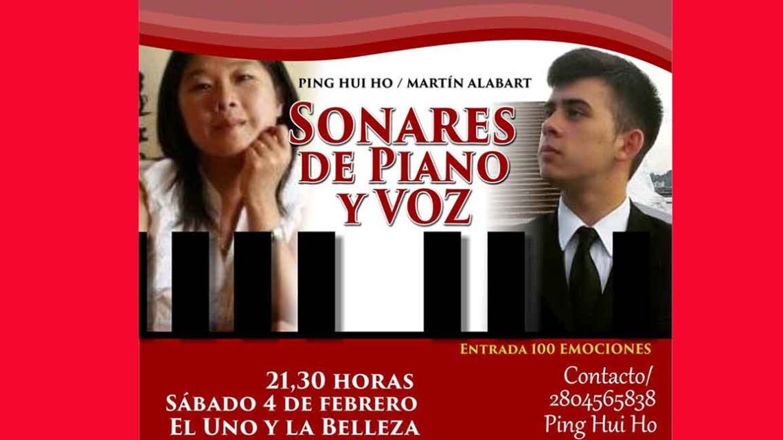 “SONARES DE PIANO Y VOZ” EN EL UNO Y LA BELLEZA