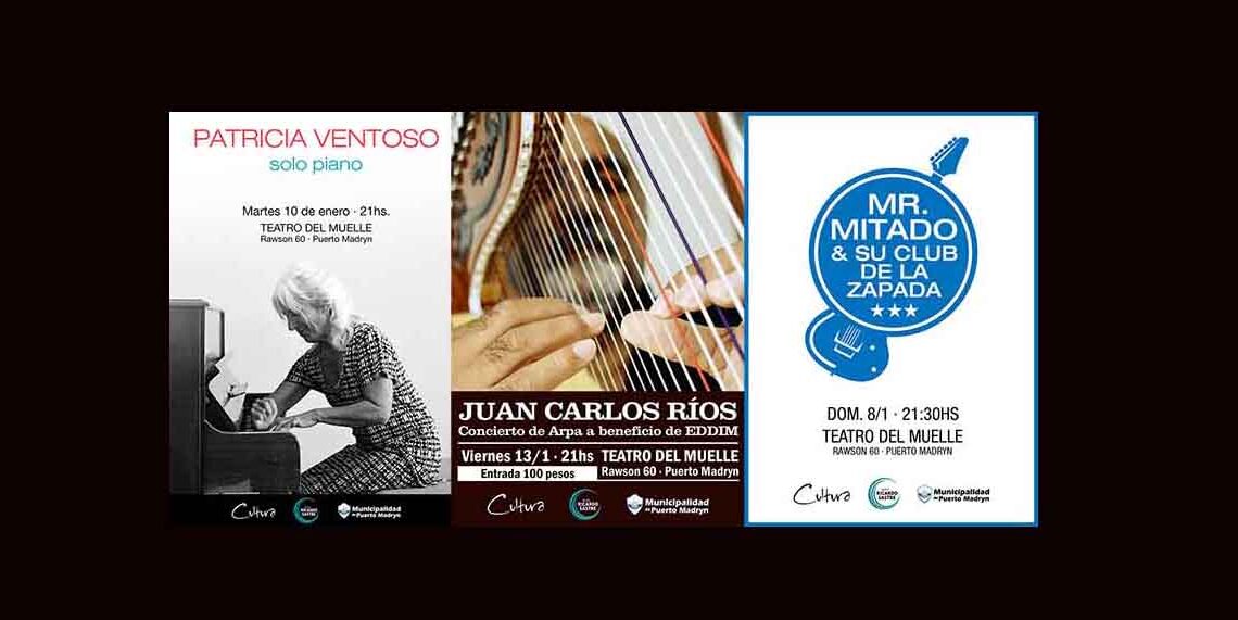 MUSICA X 3 EN EL TEATRO DEL MUELLE MUSICA X 3 EN EL TEATRO DEL MUELLE