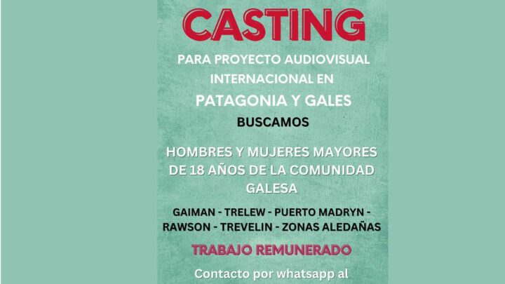 CASTING: PROYECTO AUDIOVISUAL INTERNACIONAL EN PATAGONIA Y GALES