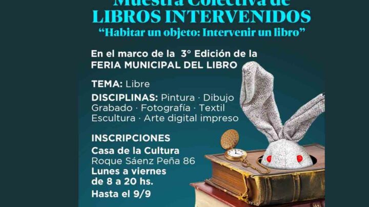 CONVOCATORIA A ARTISTAS VISUALES – MUESTRA COLECTIVA DE LIBROS INTERVENIDOS