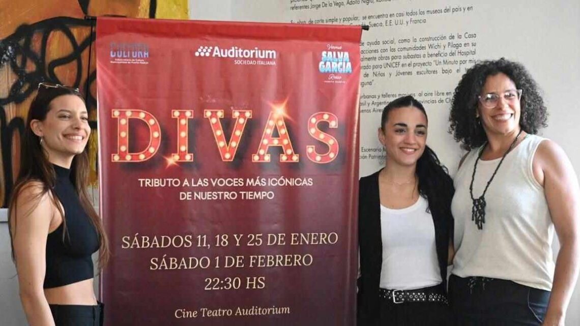 “DIVAS”, UN ESPECTÁCULO MUSICAL QUE RINDE TRIBUTO A GRANDES FIGURAS FEMENINAS