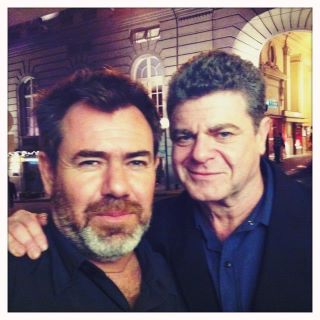 Dos grandes artistas en la costa