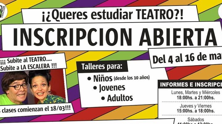 Inscripciones abiertas para Teatro en el Galpón de la Escalera