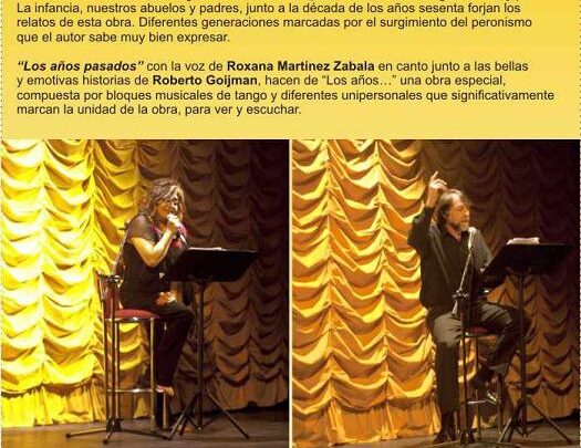 “Los años pasados. Tango, Historia y Poesía”