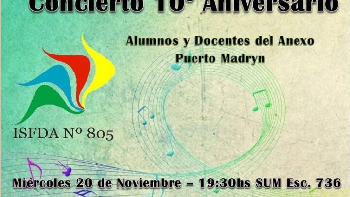 Múltiples actividades por el 10º Aniversario del Anexo del ISFDA Nº 805