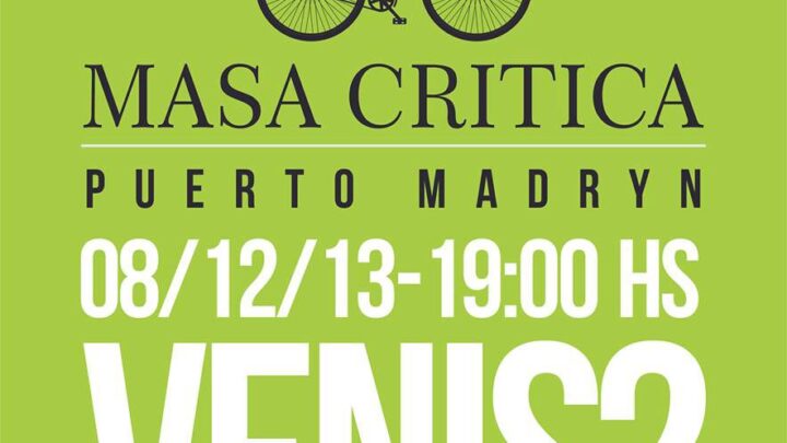 ESTE DOMINGO A PEDALEAR CON MASA CRITICA MADRYN