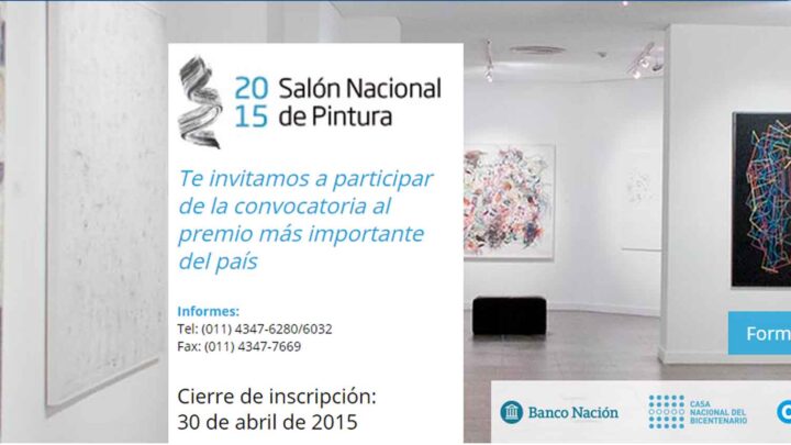 SALON NACIONAL DE PINTURA BANCO NACION ARGENTINA  $ 100.000 PREMIO ADQUISICIÓN