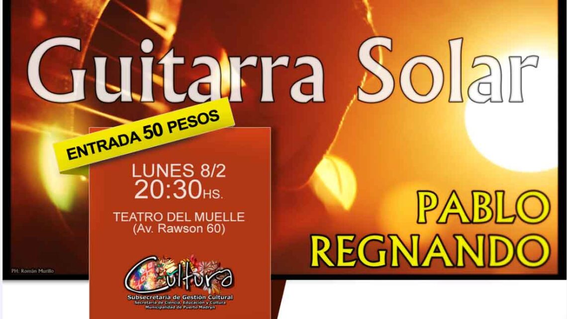 EL GUITARRISTA PABLO REGNANDO EN EL TEATRO DEL MUELLE